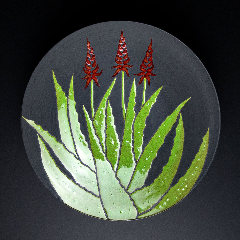 Blooming Aloe Bowl BLK