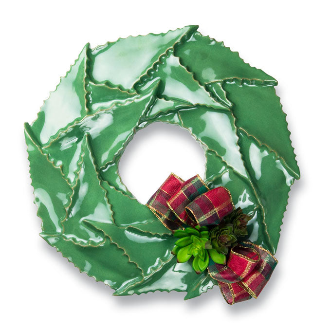 Ceramic Christmas Wreaths 16 Inch