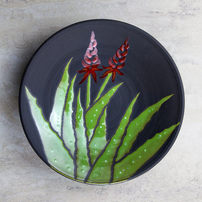 Blooming Aloe Bowl BLK