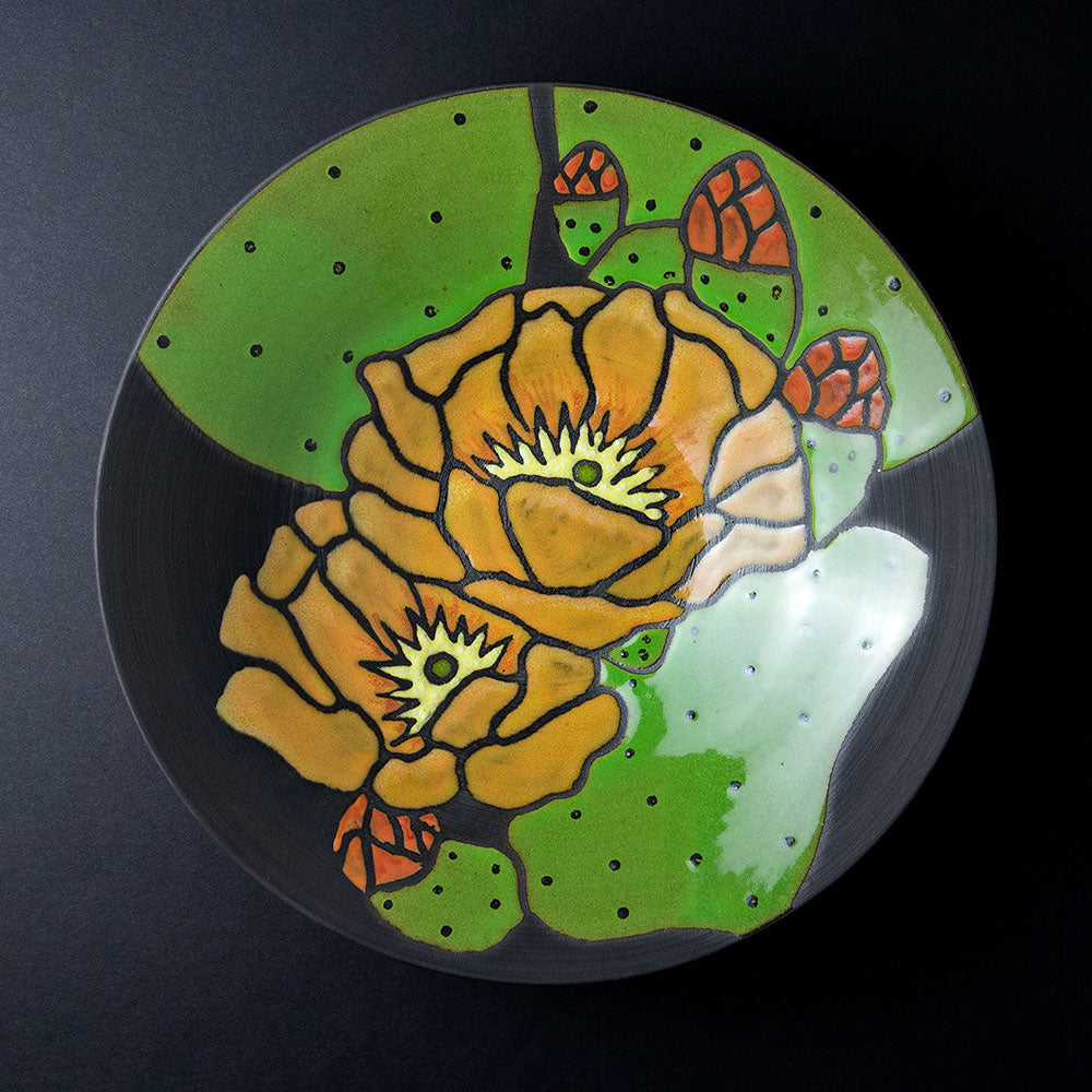 Blooming Prickly Pear Bowl