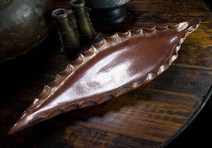 Copper Leaf Dish 12 & 19 Inch