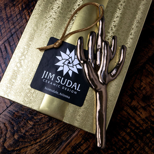 Golden Saguaro Ornament